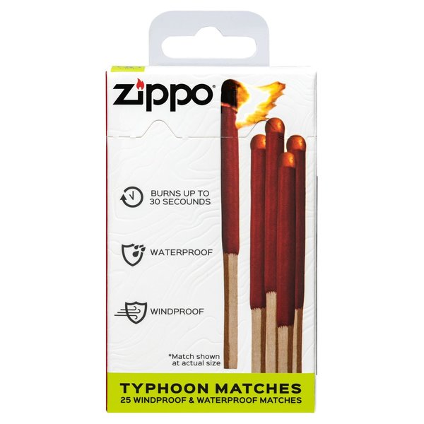 Zippo Typhoon Matches - Windproof & Waterproof Matches and Strike Pads PK 40570